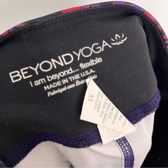 Beyond Yoga XS Brushwork Lux Full Length Legging small midrise 0328 - Picture 7 of 8